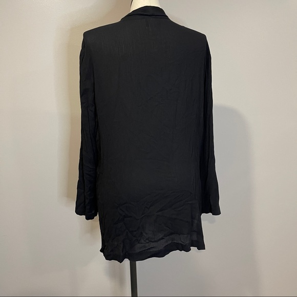 SALE: Vintage Sz 22 Maren Open Drape Top with Retro Print - Picture 5 of 7